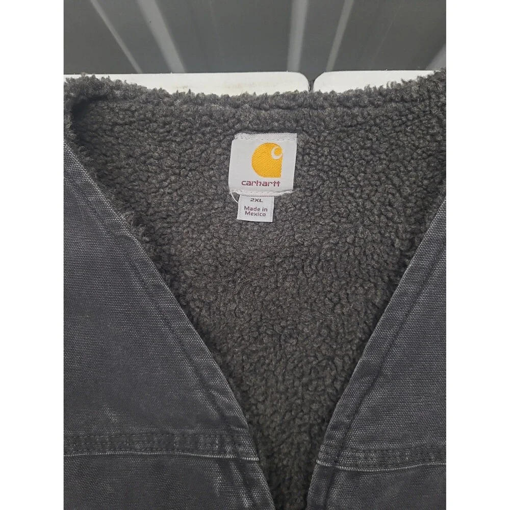 Vintage Carhartt Vest Sherpa Lined  V26 BLK